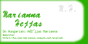 marianna hejjas business card